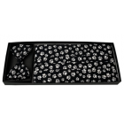 Paw Print Cummerbund and Tie Set